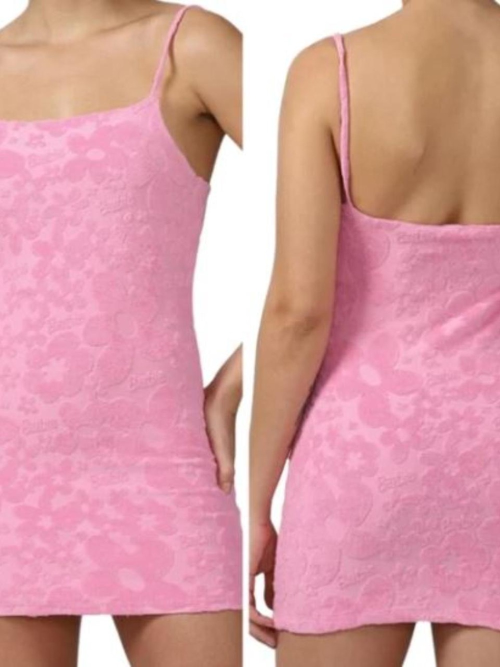 2022 Mattel • Forever 21 X Barbie • Pink Floral • Mini Dress • Medium